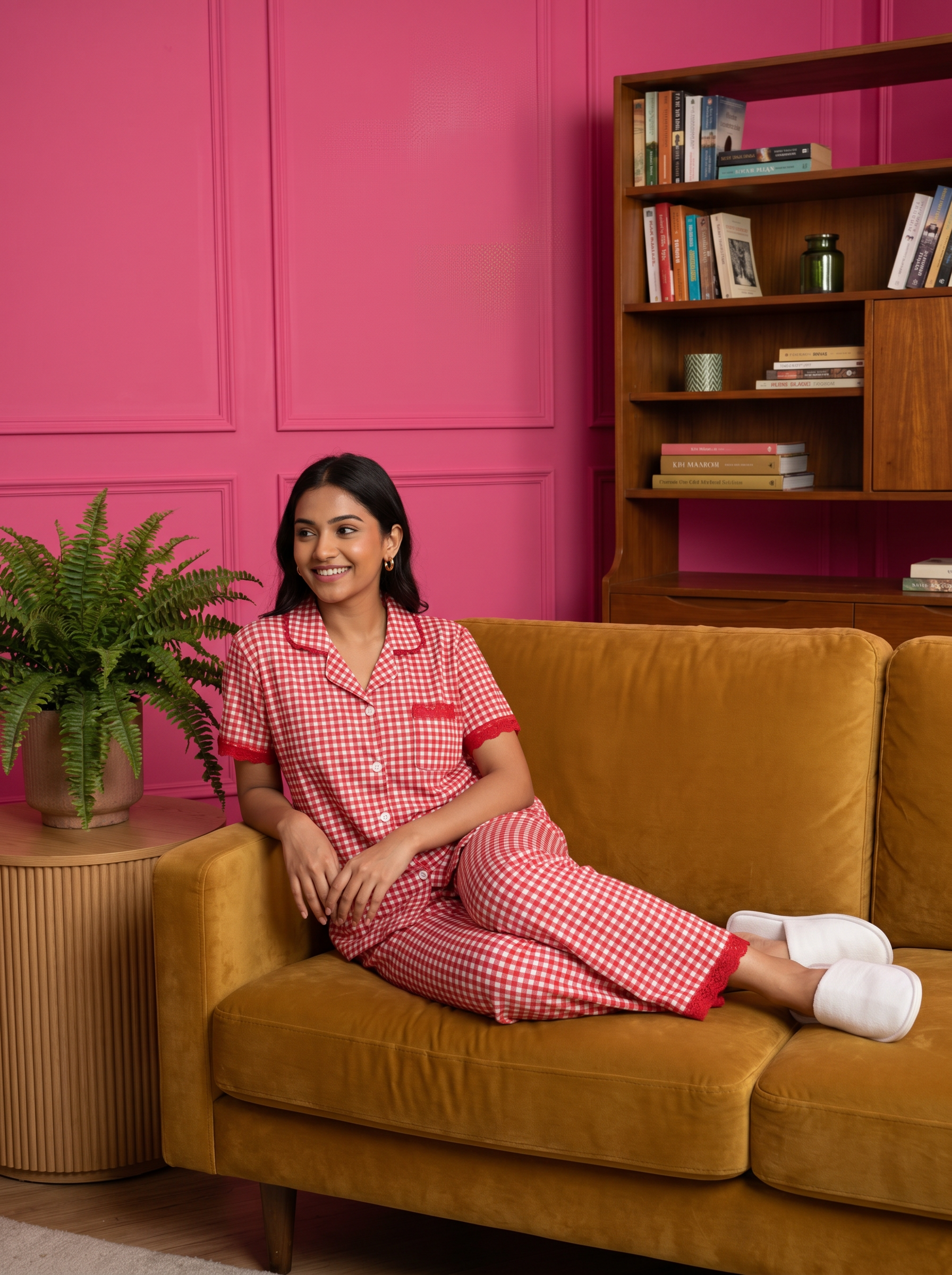 Cotton Checks Loungewear