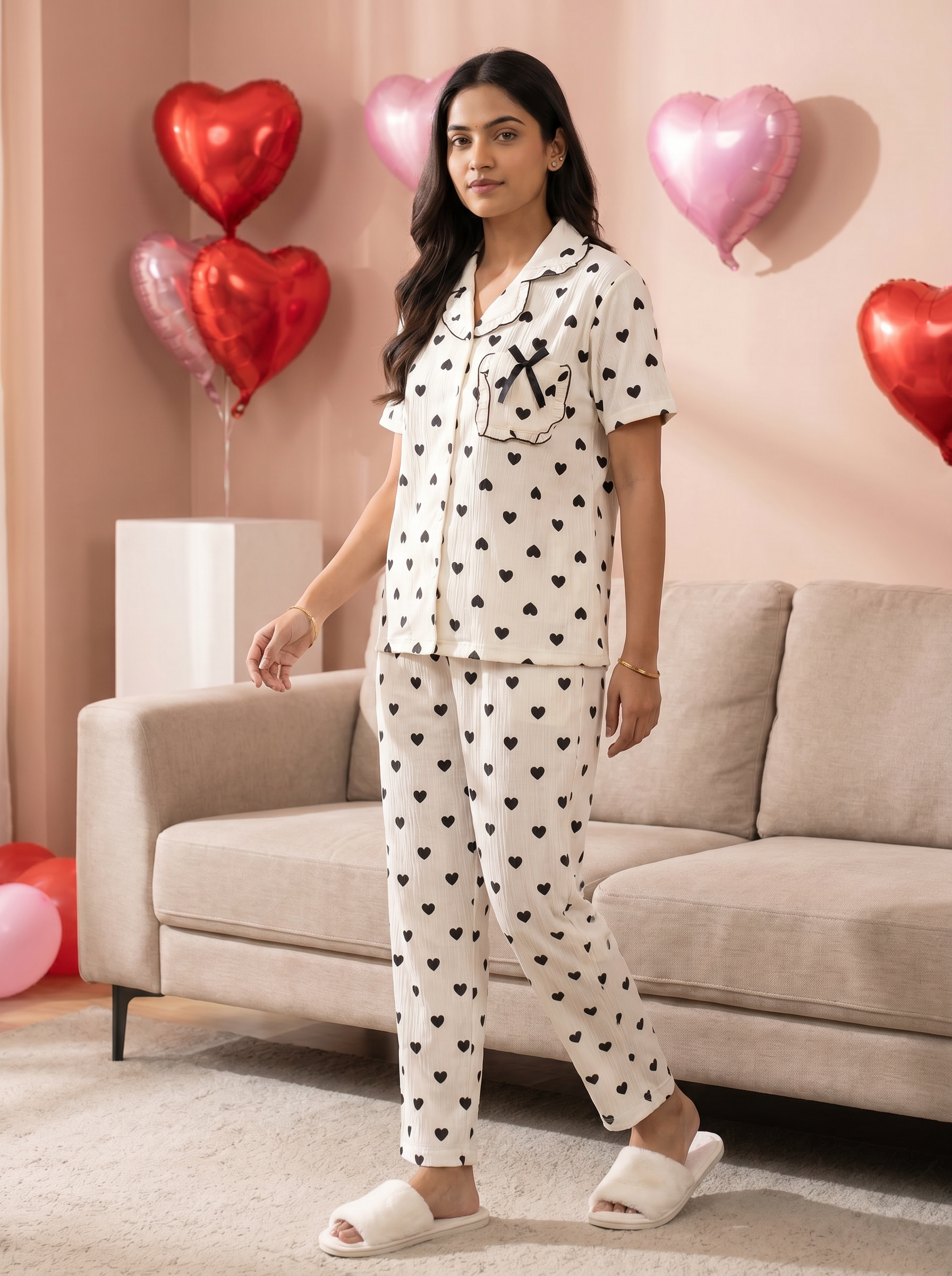 Little Hearts Comfy Pajama Set