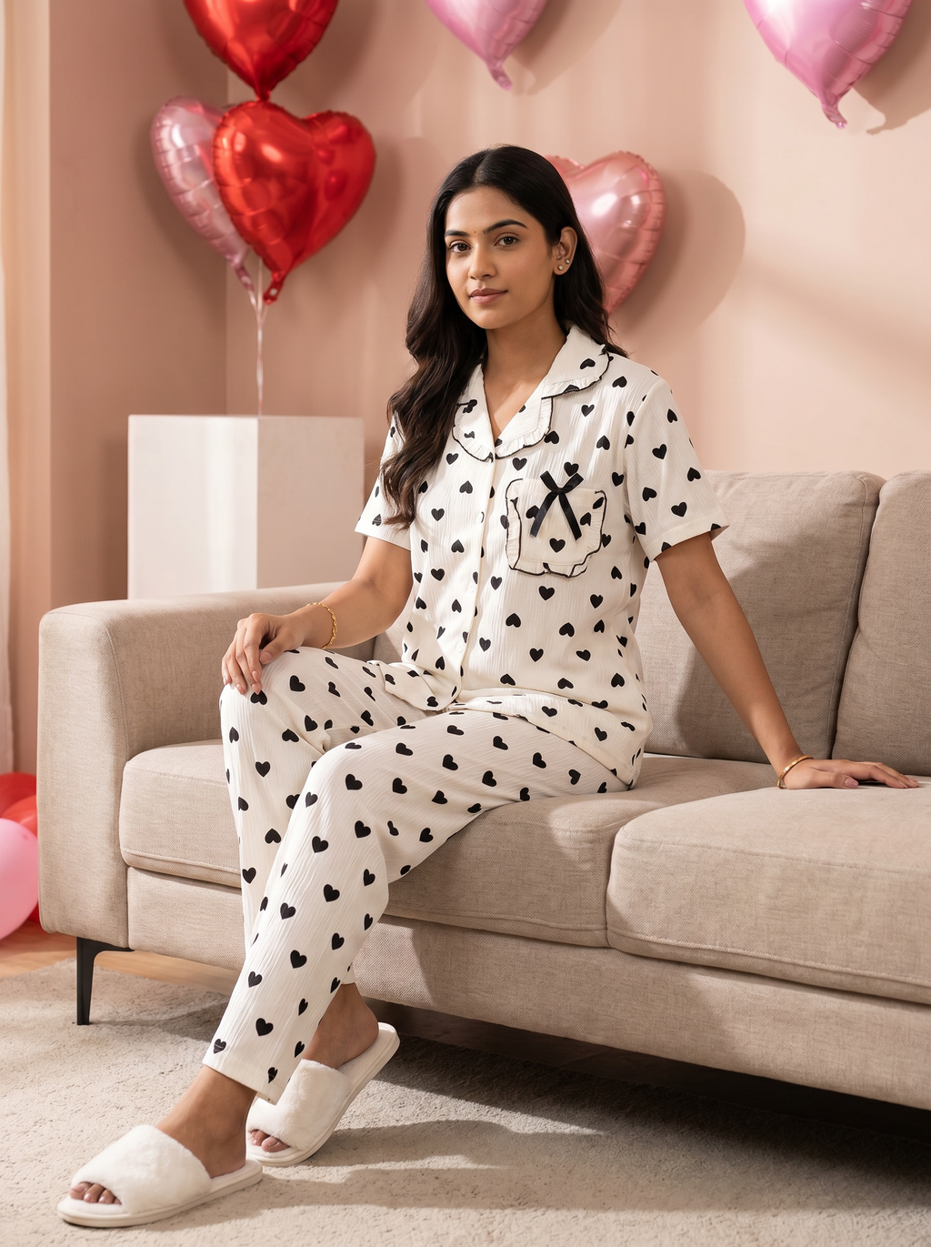 Little Hearts Comfy Pajama Set