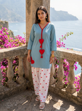 Mahi Farshi Salwar Set- Blue